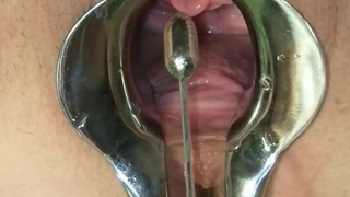 Female Urethral Stretching and Squirting Extreme BDSM Medical Play Torture