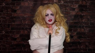 Harley Quinn gets gangbanged in a striaght jacket