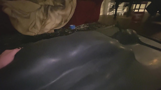 CUTE GIRL IN LATEX VACBED CUMS OVER AND OVER