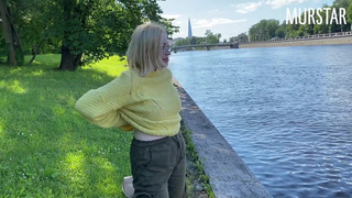 Webcam girl sucked in the park for money Murstar