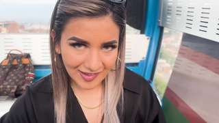 Outdoor Blowjob & Ride to my Stepbrother's Best Friend while riding the cable car in my city!