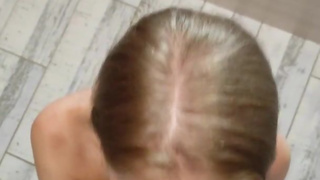 Cumshot on the face S-Wife Katy