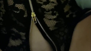 Tied up girlfriend gagging for dick