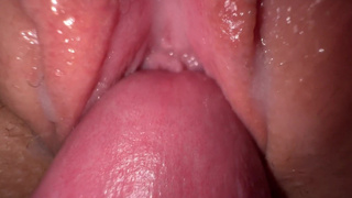 Extremely close up fuck tight teen pussy, Amazing creamy pussy