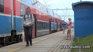 Stingy barbies don't pay for WC and rather risk peeing in city center