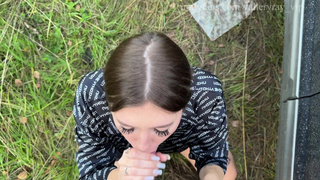 Horny Girl Masturbates in UBER and Fucks Taxi Driver