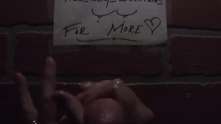 The wall 2 - FPOV brick wall gloryhole cumshot; dirty talk ; post orgasm torture screams! MUST SEE!!