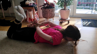 Three neck ties: Standing, Hogtied & choking, Balltied