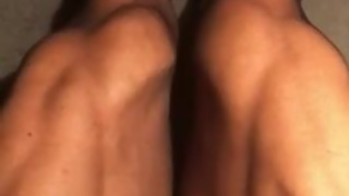 fbb Hot Muscle Legs in Black Pantyhose - Muscle control