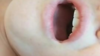 Sexy lips moan with an orgasm-littlemusclescouple