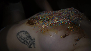 Hazelnut butter on the boobs, and Easter