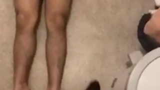 Misstress piss on slave