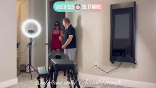 Hubby surprises Asian hotwife Monique Mae with a BBC!