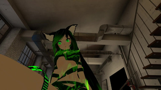 Cat Girl only in Ribbons Bondage gives Sexy Lap Dance Hump (POV)