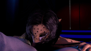 Cheetah Girl Blowjob Cum on Face Furry Cosplay better lighting reshoot
