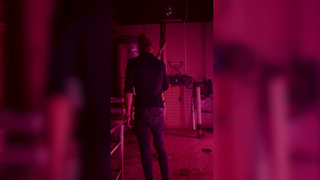 Slave spanked and fucked hard in a slaoughterhouse