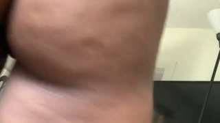 Huge booty Ebony POV riding daddy