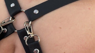 Innocent 18 Year Old Girl Bondage Gear In Public