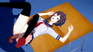 [Yandere Simulator] Senpai finally noticed Yandere-chan aka Ayano Aishi
