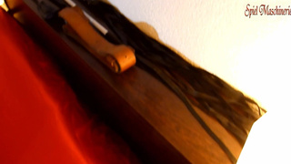 1.Spread eagle bondaged slut in thigh high boots - The begginng