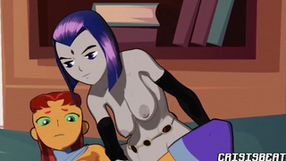 Starfire and Raven bonding experience