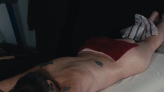 BDSM FIRE PLAY + Fucked and Creampied on the Massage Table