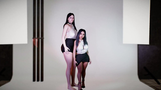Two Beautiful Models Exchange Height and Boobs - Trait Thief Breast Expansion - Growing Woman