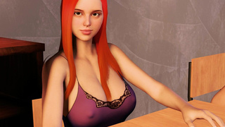 Bimbo Transformation - Teen Schoolgirl Grows Big Boobs - Big Lips