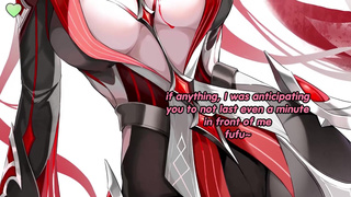 Try not to cum for Arlecchino (femdom, mommydom, try not to cum, edging, big boobs)