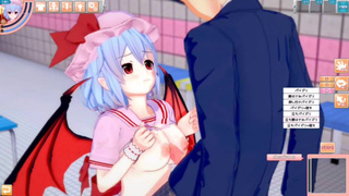 [Hentai Game Koikatsu! ]Have sex with Touhou Big tits Remilia. 3DCG Erotic Anime Video.