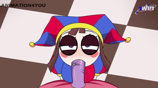 Pomni BLOWJOB FUCK COWGIRL AND RECEIVES A CREAMPIE The Amazing Digital Circus HENTAI BIG ASS PARODY