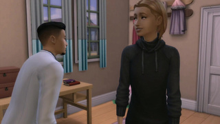 A naive boy invites a stranger to his home. (The Sims 4)