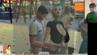 The Sims 4:10 people having hot sex in a transparent shower - Part 2