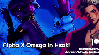 [M4F] Alpha Werewolf Crosses a Needy Omega In Heat! [ASMR] [Boyfriend Roleplay]