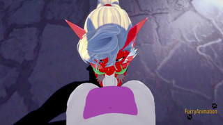 Pokemon Hentai Furry - POV Blaziken x Mewtwo blowjob and fucked