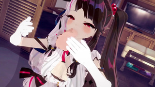 Rena at night just has flirting sex