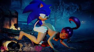 Sonic Fucks Shahra's Tight Genie Pussy in the Storm (ADR/ASMR) Animation: Ganondork