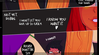 Teen Titan Comic Porn Robin get His Ass Fuck By Futanari Reven