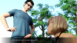 Blossoming Love - Naked boobies in the nature, outdoors sex (15)