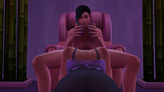 Two girls have fun at the spa