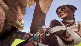 Group furry sex on the table with furry minotaurs 3D Porn Wild Life