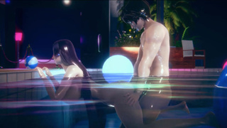 Minamoto no Raikou Fate Pool Sex Hentai 3D