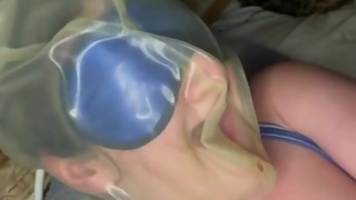 Bondage BreathPlay and eating out