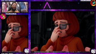 Slutty Ass Velma Dinkley Uses Floating Cocks To Fill Her Tight Gaping Holes With Ghost Cum