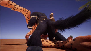 Finally fucking the furry girl behind the glory hole - rough hardcore