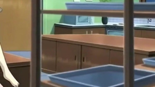 Making love in the pantry