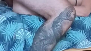 hancuffed Step sister is fucked by her step brother until he creampie her