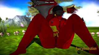 Furry Hentai 3D - Dragon Fingering and Squirting