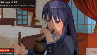 Uncensored Japanese Hentai anime handjob and blowjob ASMR earphones recommended