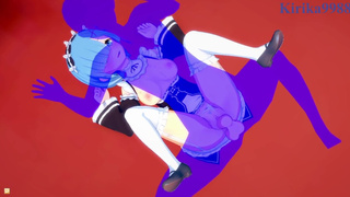Rem and I have deep fucking in the bedroom. - Re:Zero Hentai